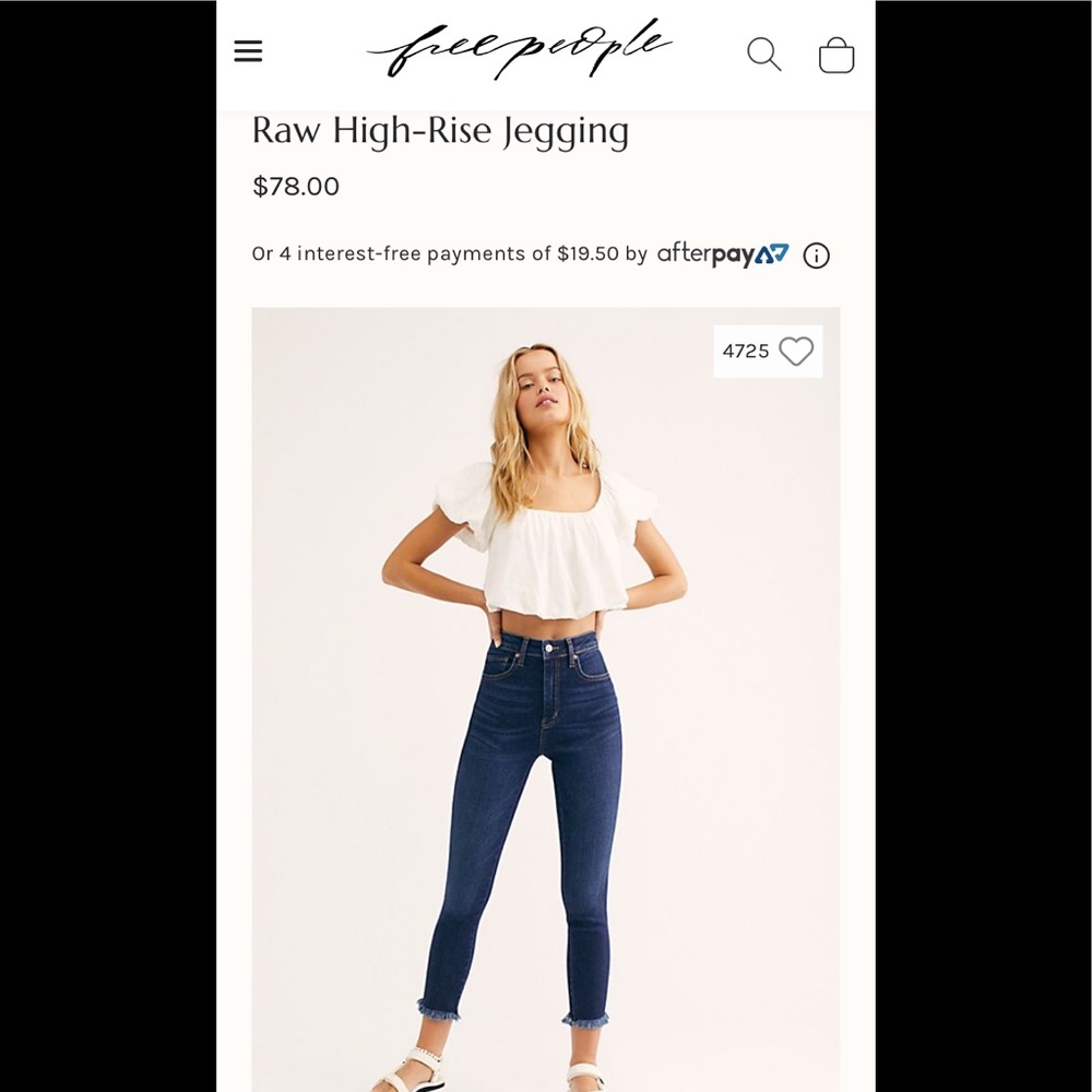 Raw High-Rise Jegging